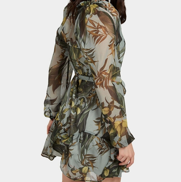 New Guess Veronica Chiffon Dress - Picture 4 of 6